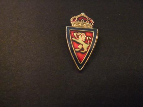 Real Zaragoza Spaanse voetbalclub logo met rode kroon